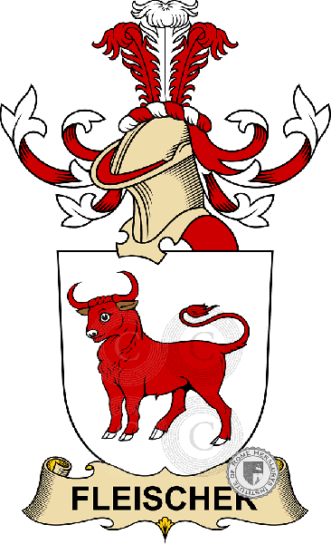 Coat of arms of family Fleischer