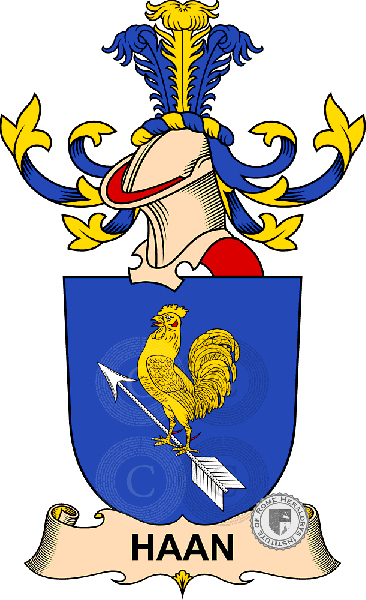 Coat of arms of family Haan