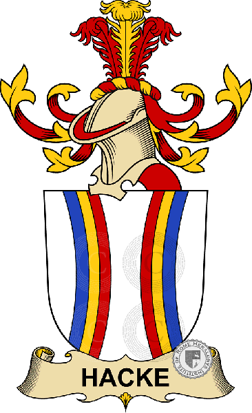 Coat of arms of family Hacke