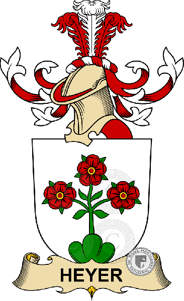 Escudo de la familia Heyer (de Rosenfeld)