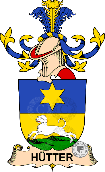 Coat of arms of family Hütter