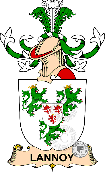 Escudo de la familia Lannoy (de Tourcoing)
