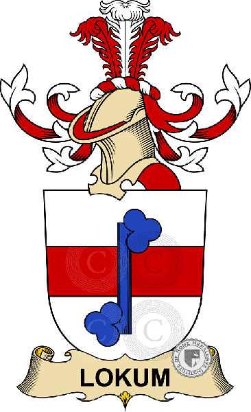 Coat of arms of family Lokum