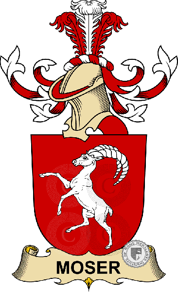 Coat of arms of family Moser (de Filseck)