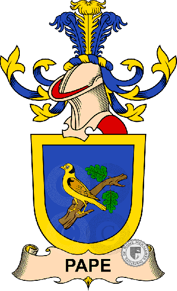 Coat of arms of family Pape
