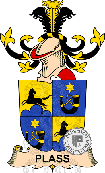 Coat of arms of family Plass