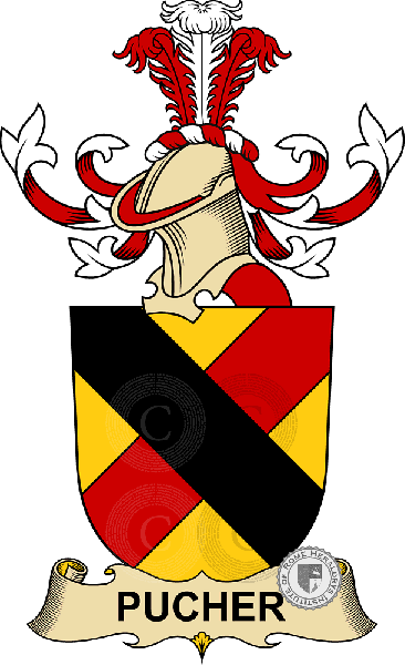 Coat of arms of family Pucher (de Kadau)