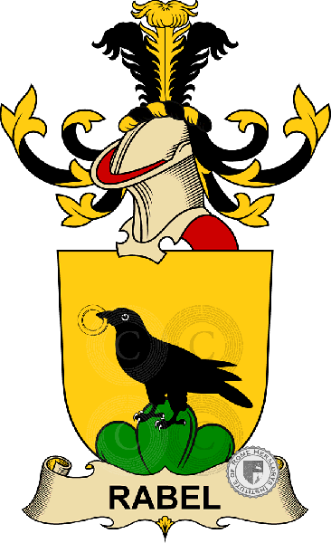 Coat of arms of family Rabel