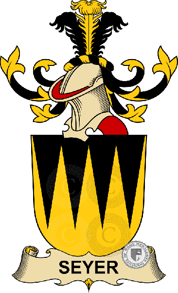 Coat of arms of family Seyer