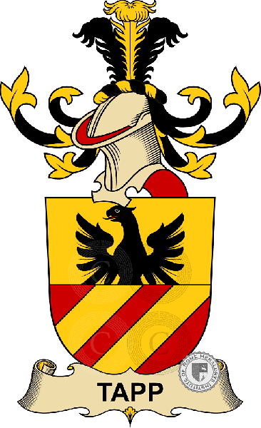 Coat of arms of family Tapp (de Tappenburg)