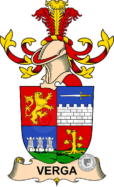 Coat of arms of family Verga