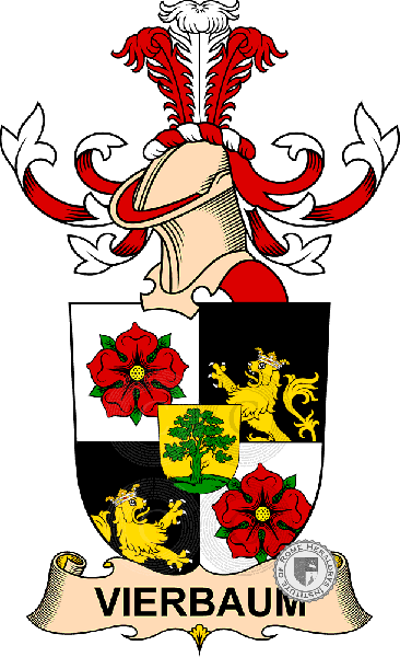 Wappen der Familie Vierbaum