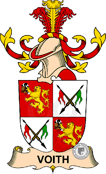 Coat of arms of family Voith (de Serbez)