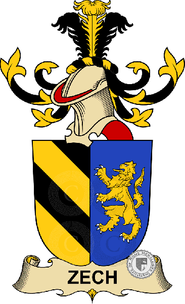 Escudo de la familia Zech (de Zehendfeld)