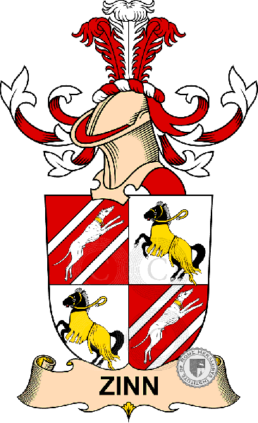 Coat of arms of family Zinn