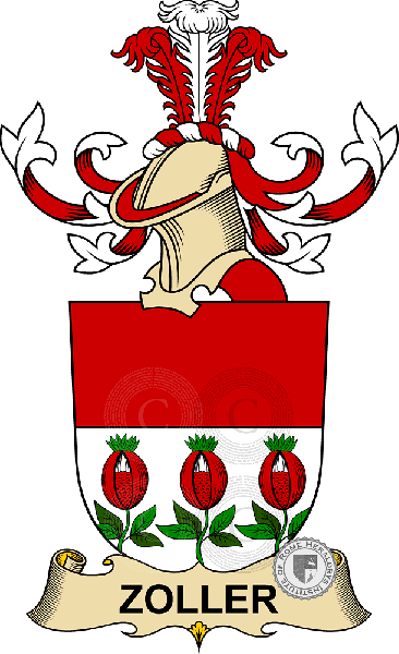 Coat of arms of family Zoller