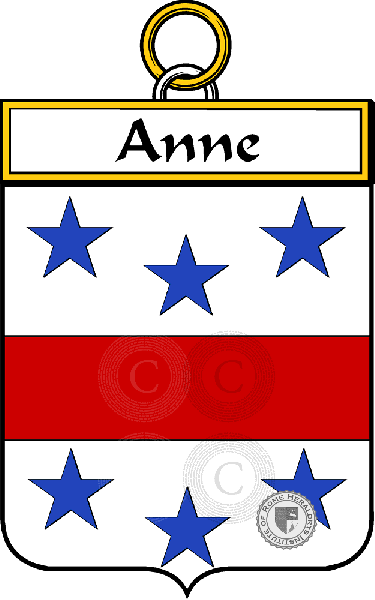 Brasão da família Anne