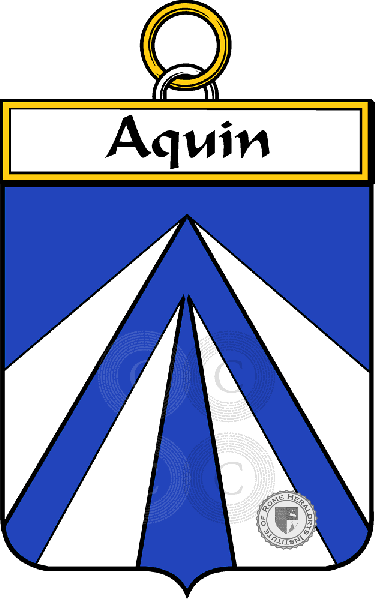 Coat of arms of family Aquin