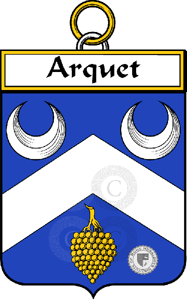 Brasão da família Arquet