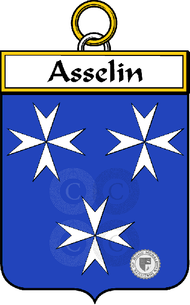 Coat of arms of family Asselin