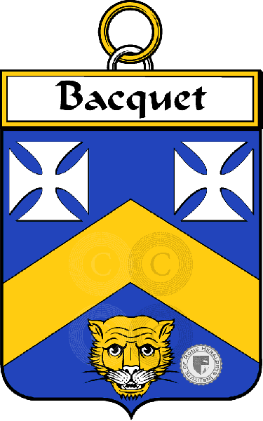 Coat of arms of family Bacquet