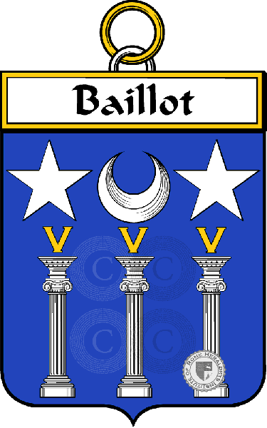 Coat of arms of family Baillot