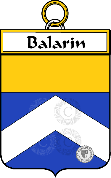 Coat of arms of family Balarin