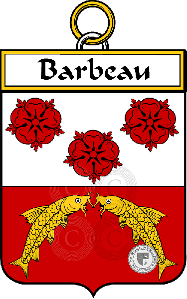 Brasão da família Barbeau