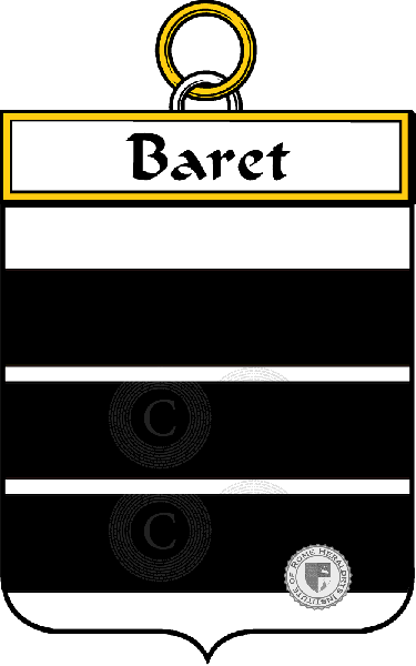 Brasão da família Baret