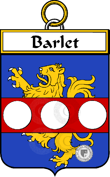 Coat of arms of family Barlet