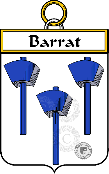 Coat of arms of family Barrat
