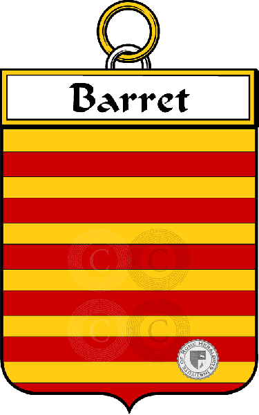 Coat of arms of family Barret