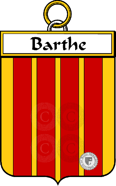 Brasão da família Barthe
