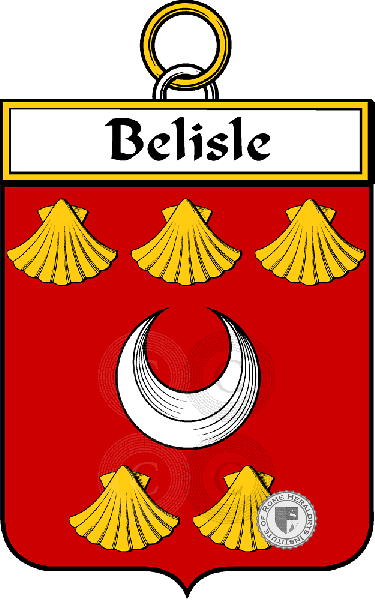Escudo de la familia Belisle (Belle-Isle)