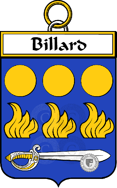 Coat of arms of family Billard