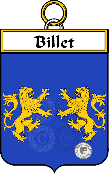 Brasão da família Billet