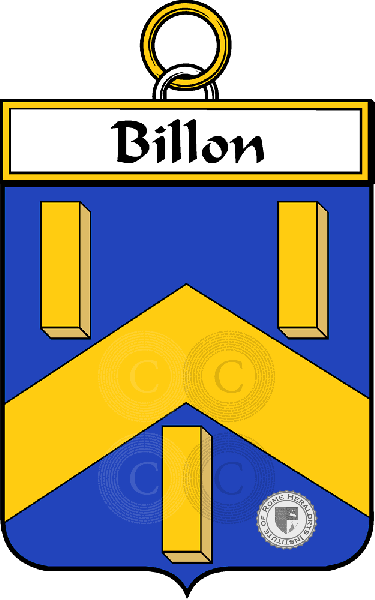 Coat of arms of family Billon
