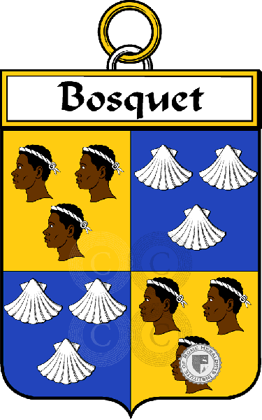 Coat of arms of family Bosquet