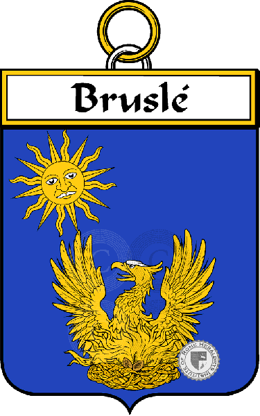 Brasão da família Bruslé