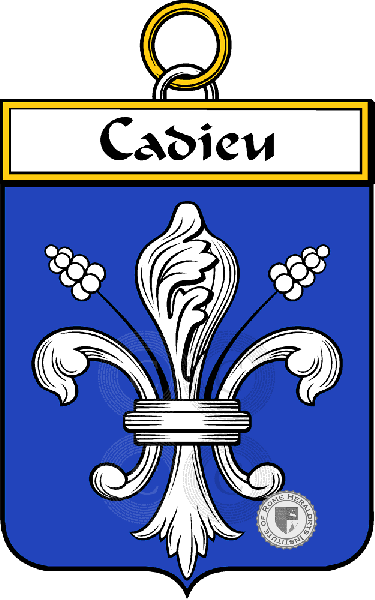 Coat of arms of family Cadieu or Cadiou