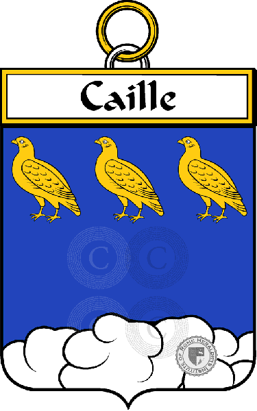 Coat of arms of family Caille