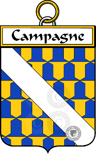 Coat of arms of family Campagne