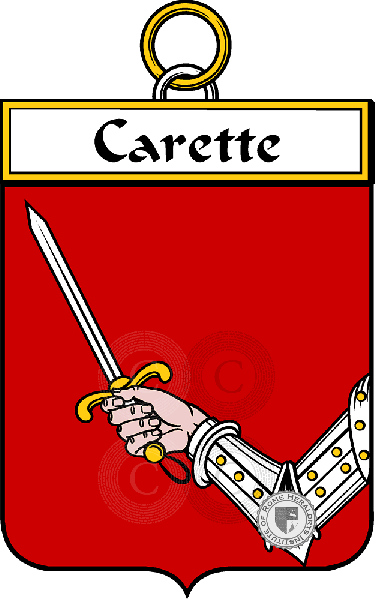 Escudo de la familia Carette
