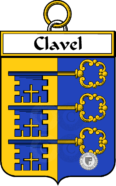 Brasão da família Clavel