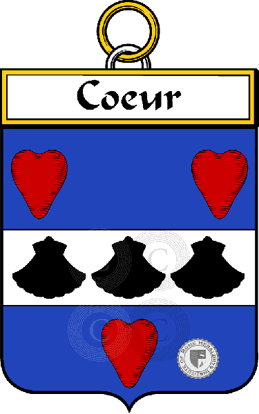 Escudo de la familia Coeur