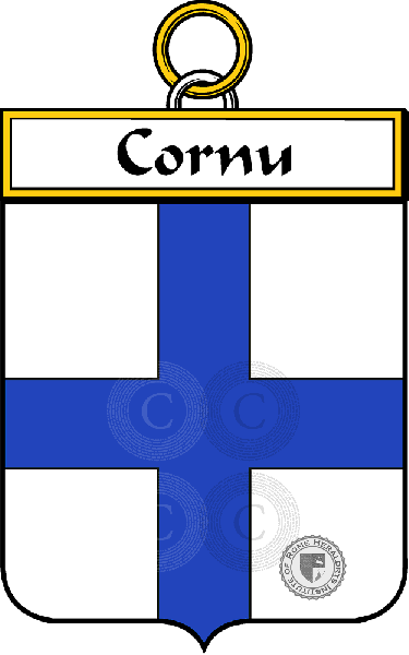 Escudo de la familia Cornu