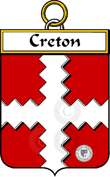 Coat of arms of family Creton