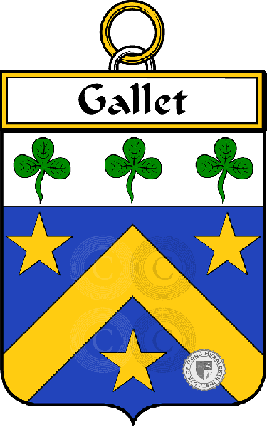 Coat of arms of family Gallet