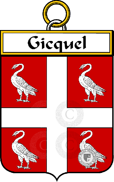 Coat of arms of family Gicquel