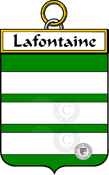 Brasão da família Lafontaine
